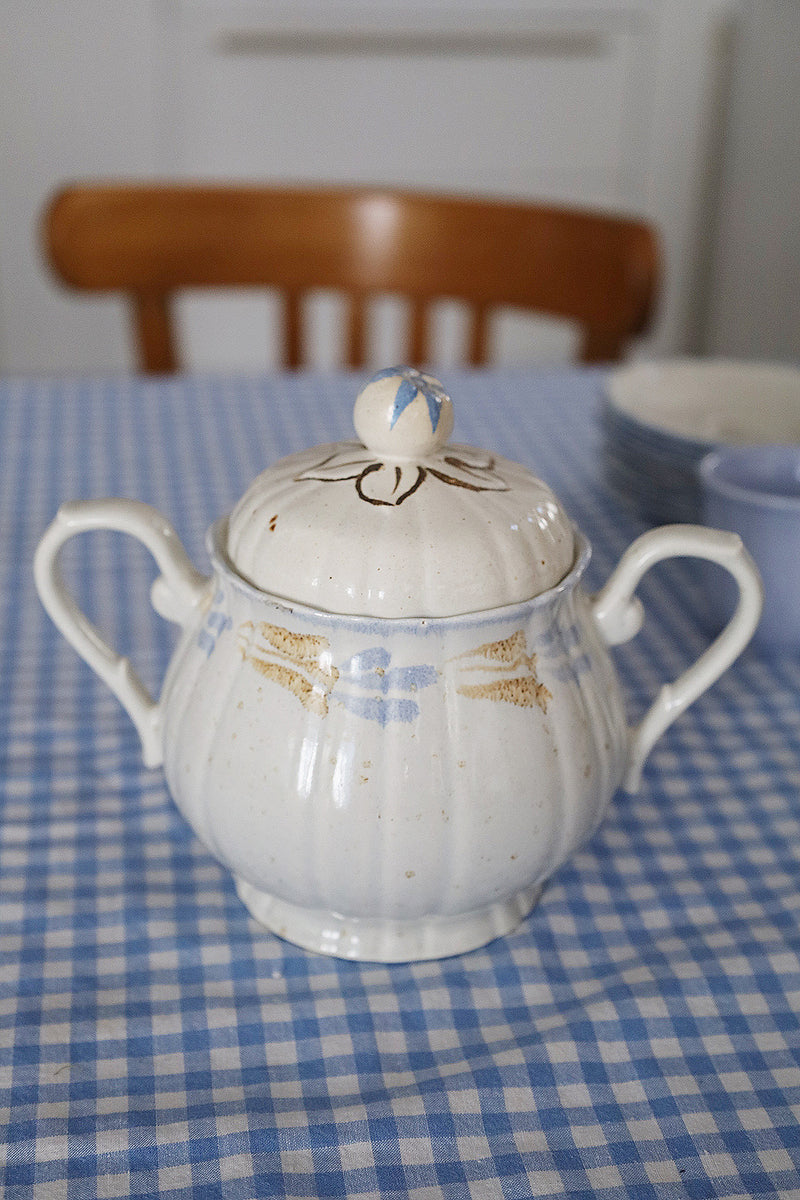 Sucrier vert Art Déco Salins - Brocante La Vitrine