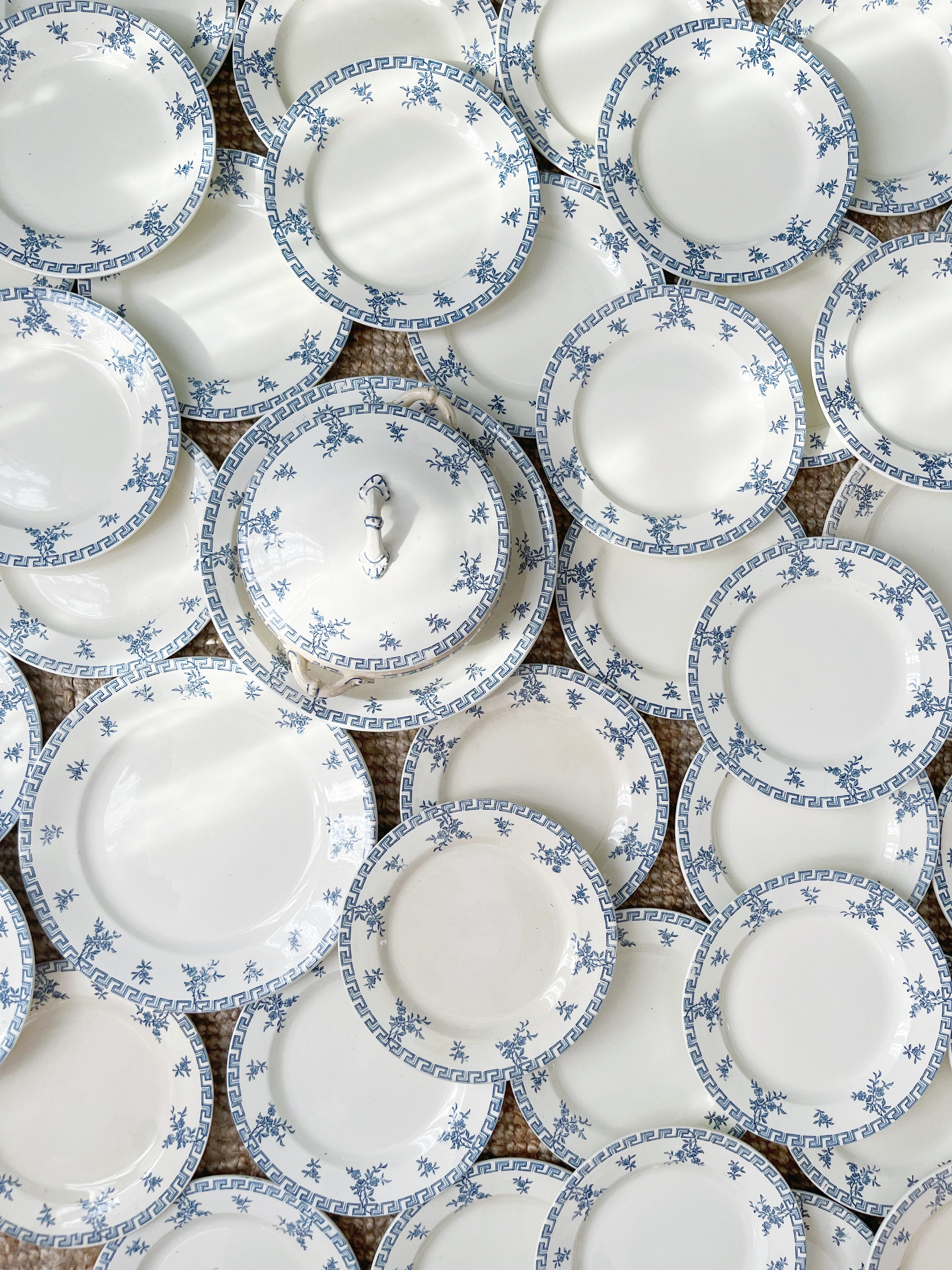 Assiettes anciennes Assiettes chinées Assiettes vintage Assiettes Clairefontaine Terre de fer