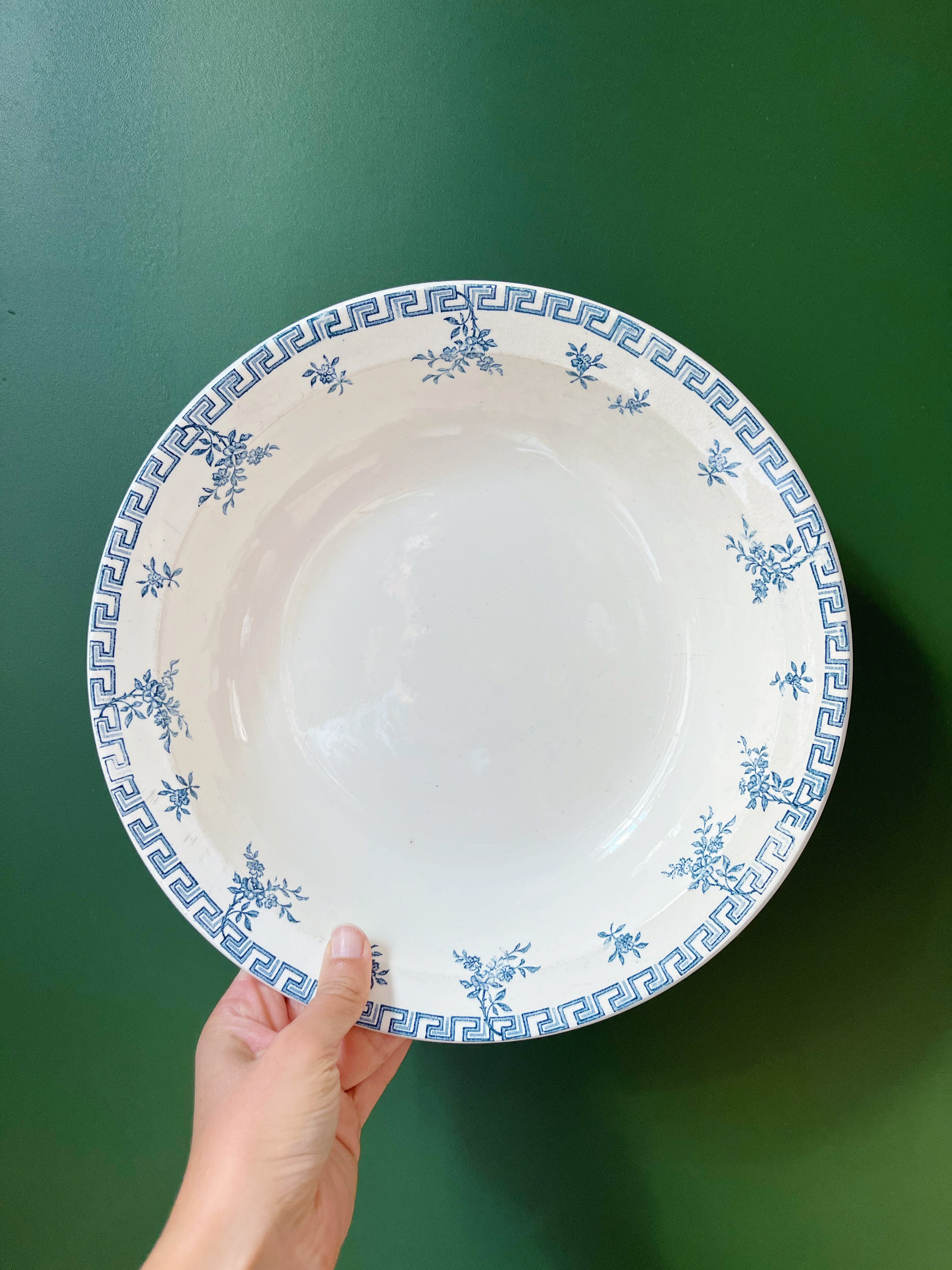 Assiettes anciennes Assiettes chinées Assiettes vintage Assiettes Clairefontaine Terre de fer