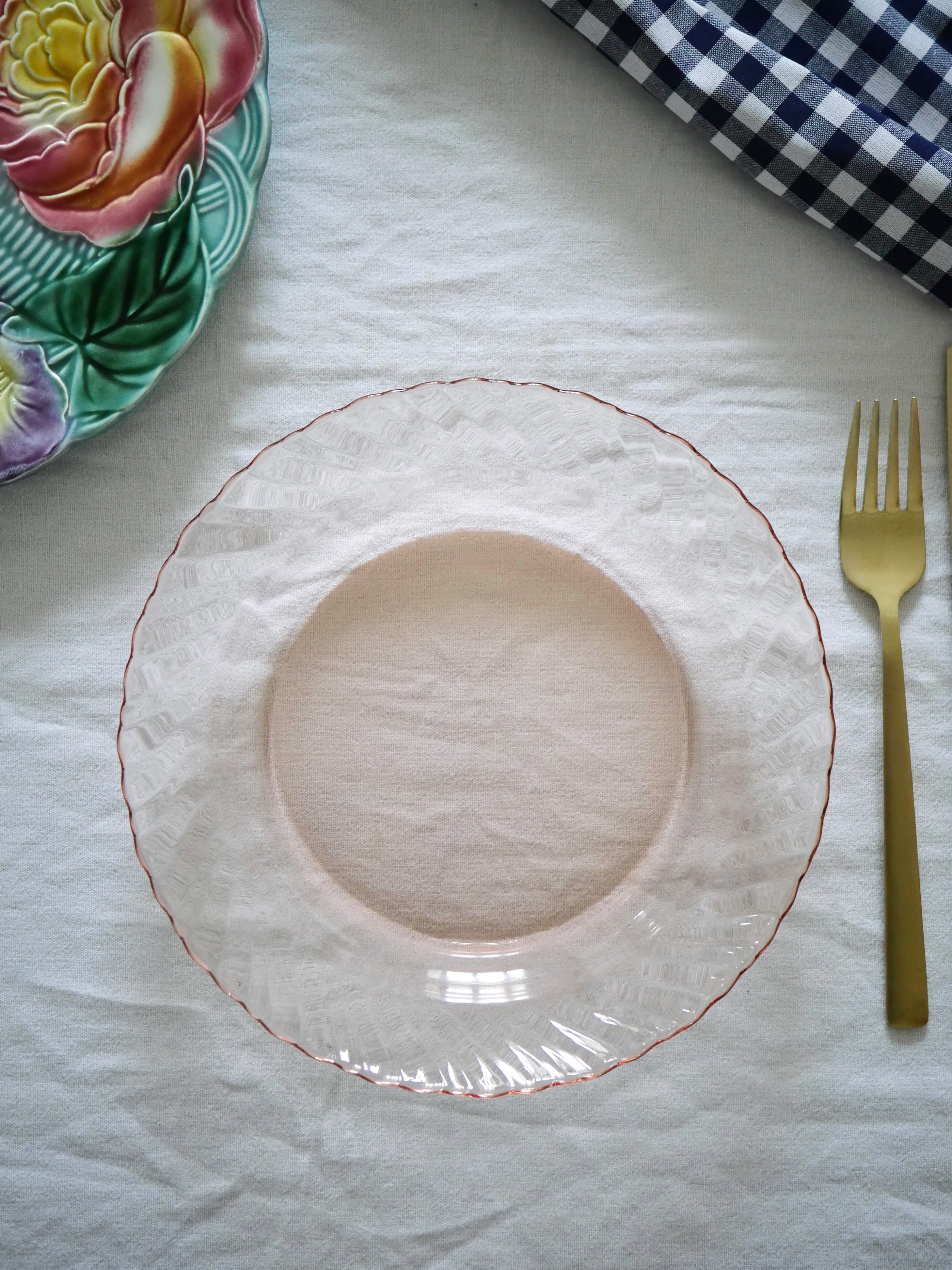 Assiettes arcoroc rosaline vintage - Arts de la table Assiettes arcoroc rosaline vintage - Arts de la table